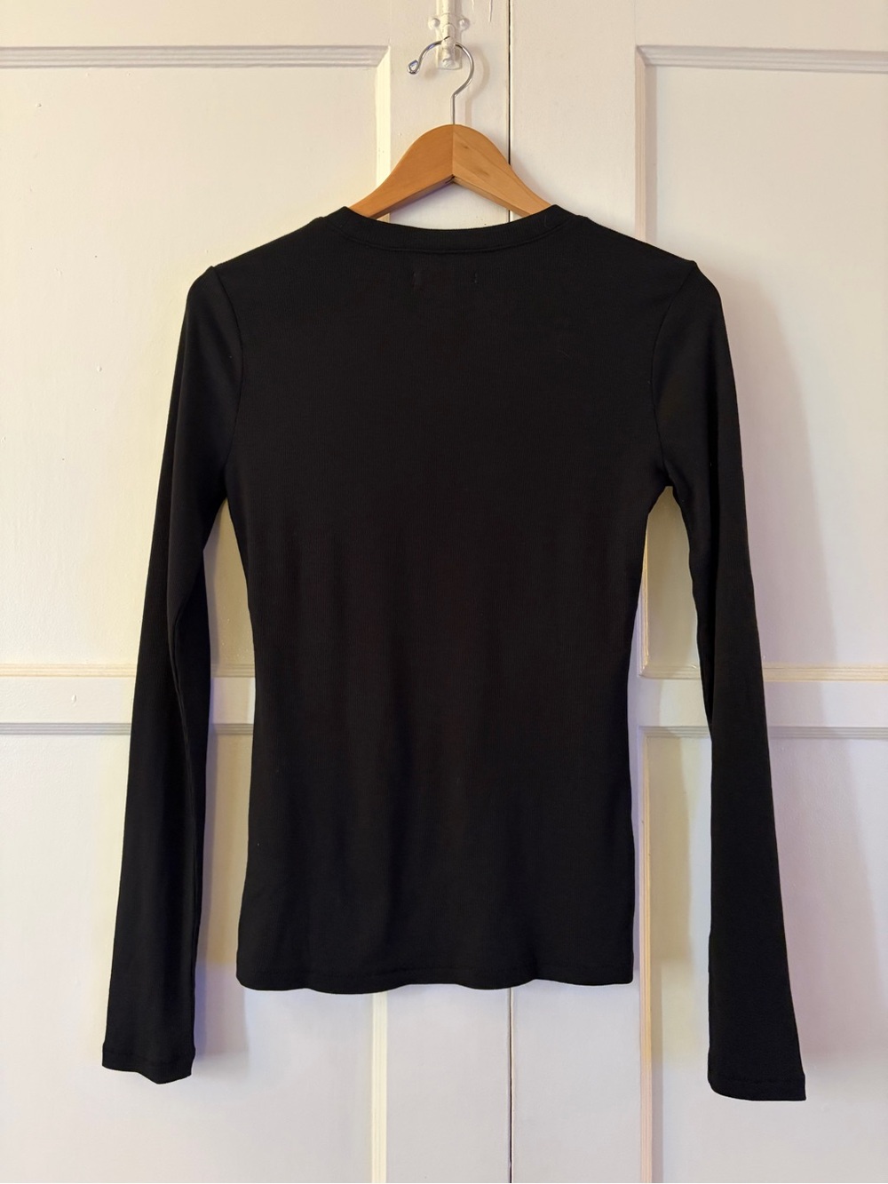 Madewell Fine Ribbed Crewneck Long-Sleeve Tee • NWT - Picture 7 of 7